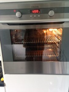 oven in use after oven cleaning service