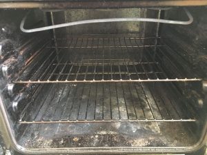 Oven cleaning service Before