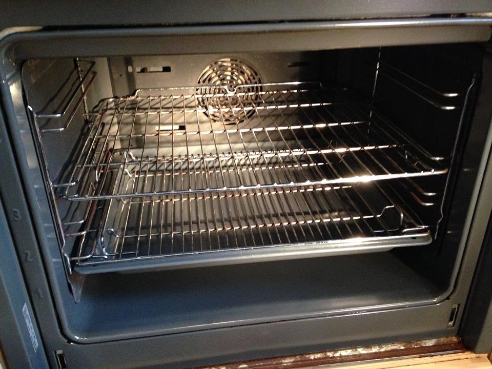 Oven cleaning services completed on in home oven