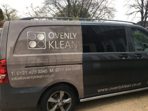ovenly klean oven cleaning van at Bilston client